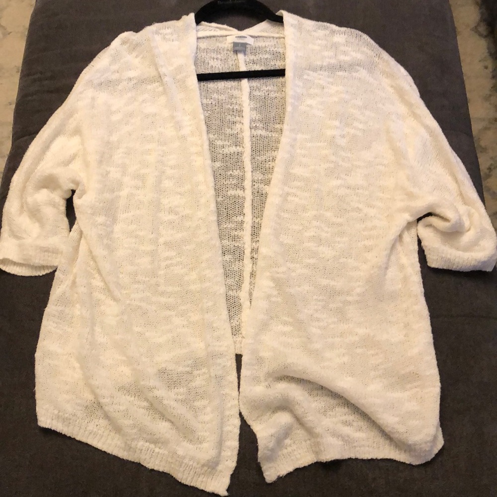 Old Navy Crochet-Style Open Sweater